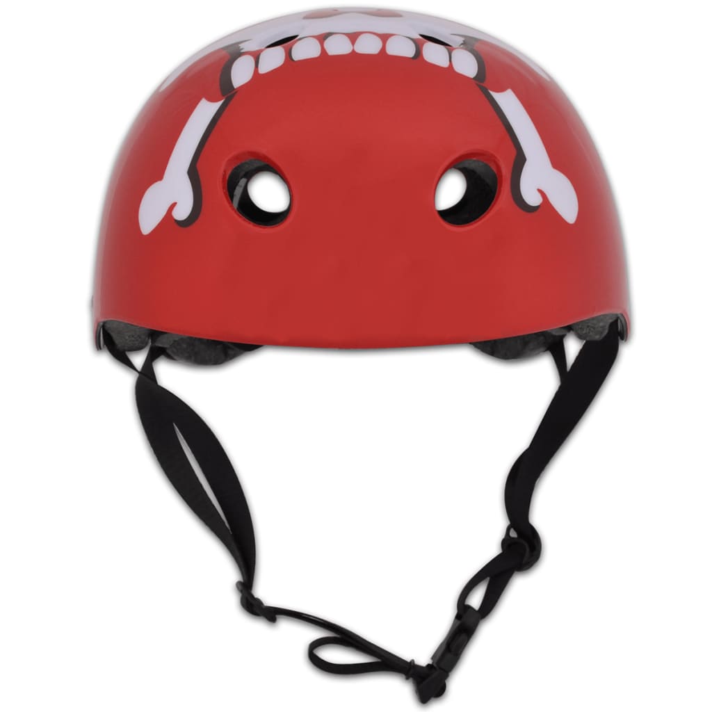 BMX Bicycle Cycling Helmet Skull Red L 58 - 61 cm