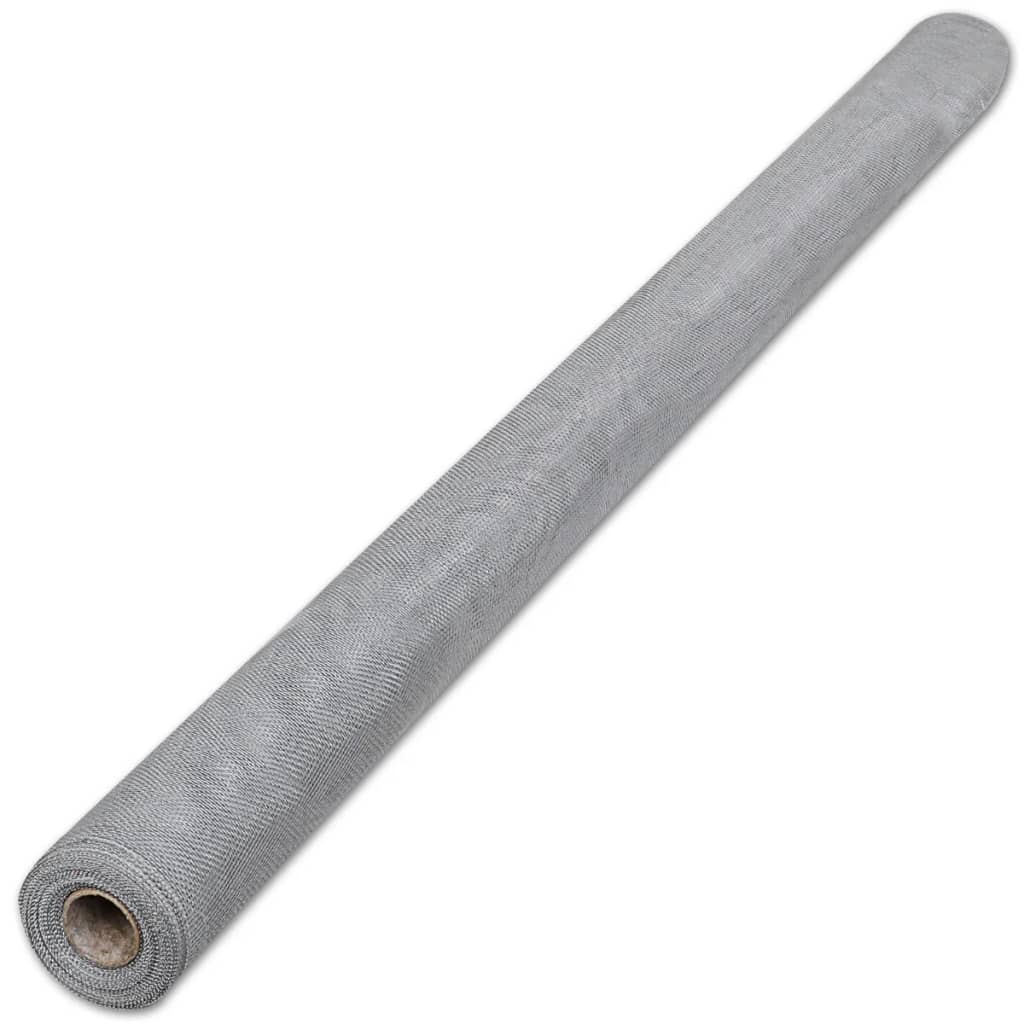 vidaXL Gaas 100x1000 cm aluminium zilverkleurig afbeelding