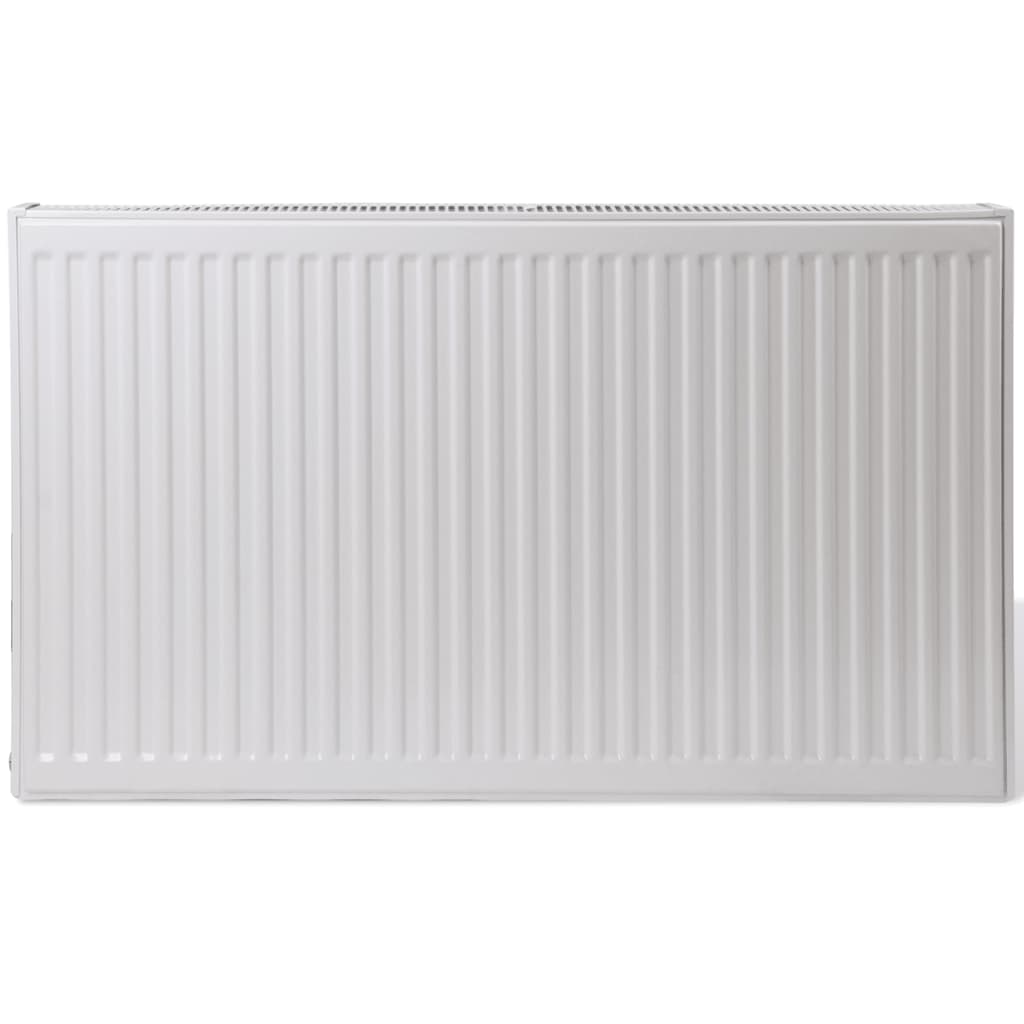Dvoudeskový radiátor pro spodní připojení - 120 x 10 x 60 cm - bílý