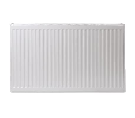 Dvoudeskový radiátor pro spodní připojení - 120 x 10 x 60 cm - bílý