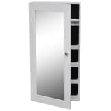 Wood Jewellery Wall Cabinet with Mirror