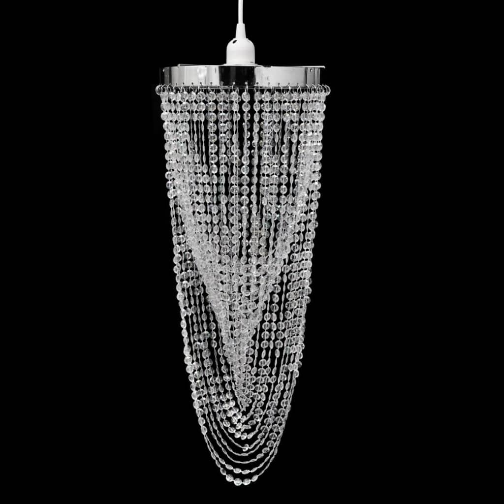 Lampă de tavan cu cristale 22 x 58 cm vidaXL