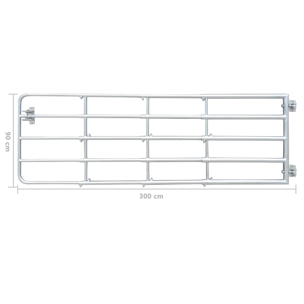 Vārti 300 x 90 cm Cinkots tērauds