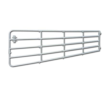 vidaXL 5 Bar Field Gate 157.5" x 35.4"