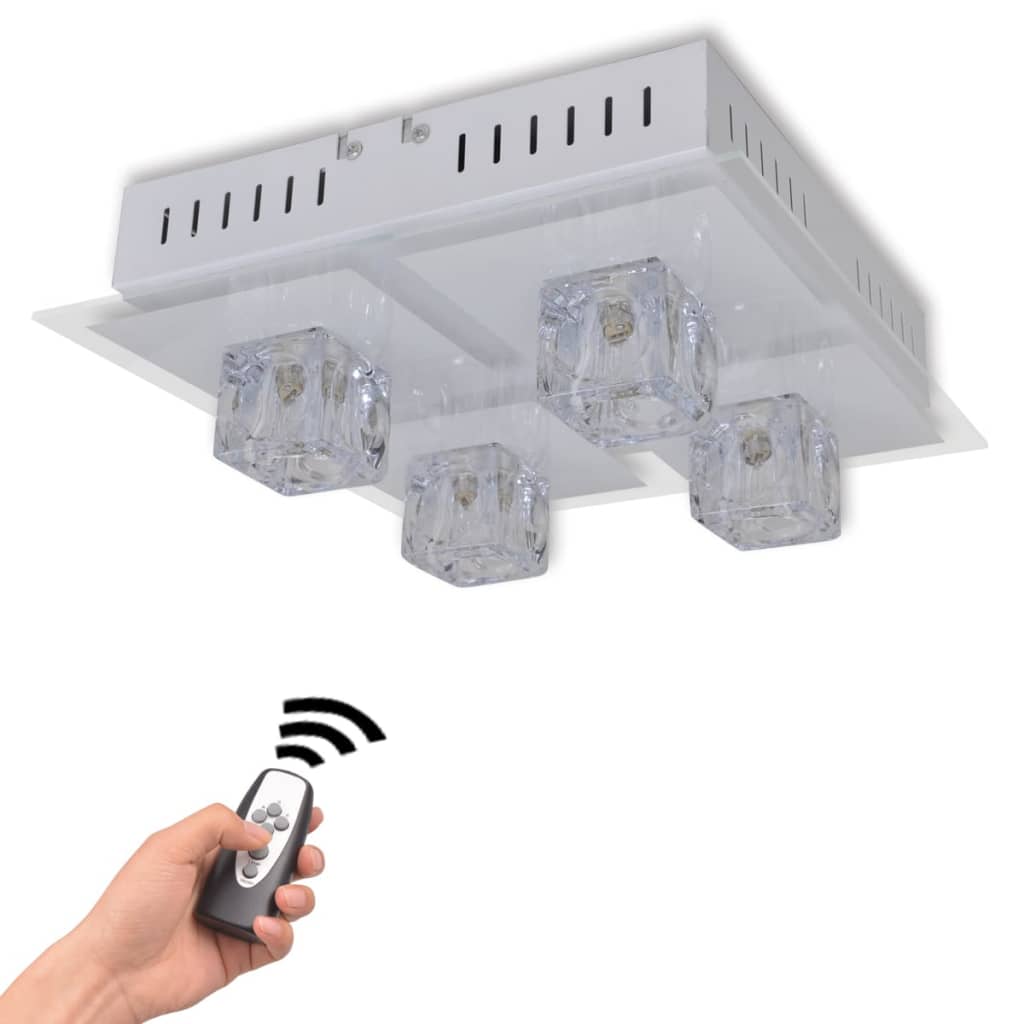 

vidaXL Plafonnière RGB LED kleurveranderend 4 lampen