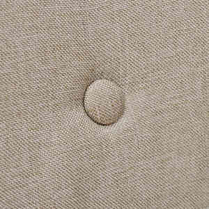 Jedilni stoli 2 kosa bež blago in trdna hrastovina - slika 5