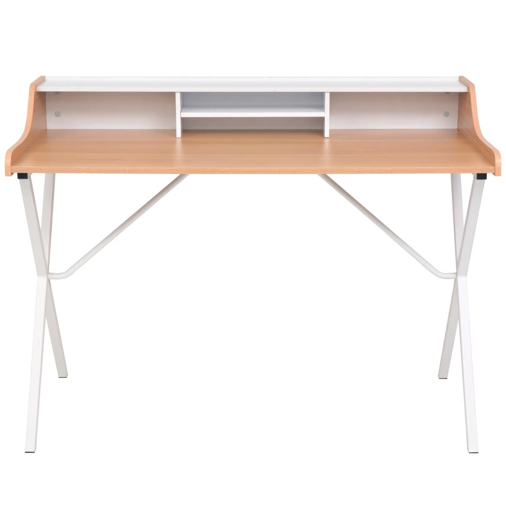 

vidaXL Bureau hout naturel