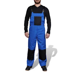 Mo&scaron;ke Delovne Hlače z Naramnicami 56/58 Modre Barve