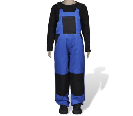 Blaue Latzhose für Kinder Gr. 122/128