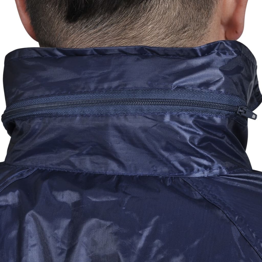 Pánský 2 dílný oblek do deště s kapuc, velikost XXL, námořnická modrá