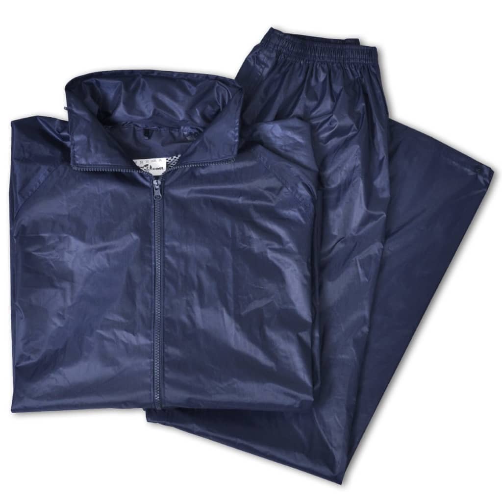 Pánský 2 dílný oblek do deště s kapuc, velikost XXL, námořnická modrá
