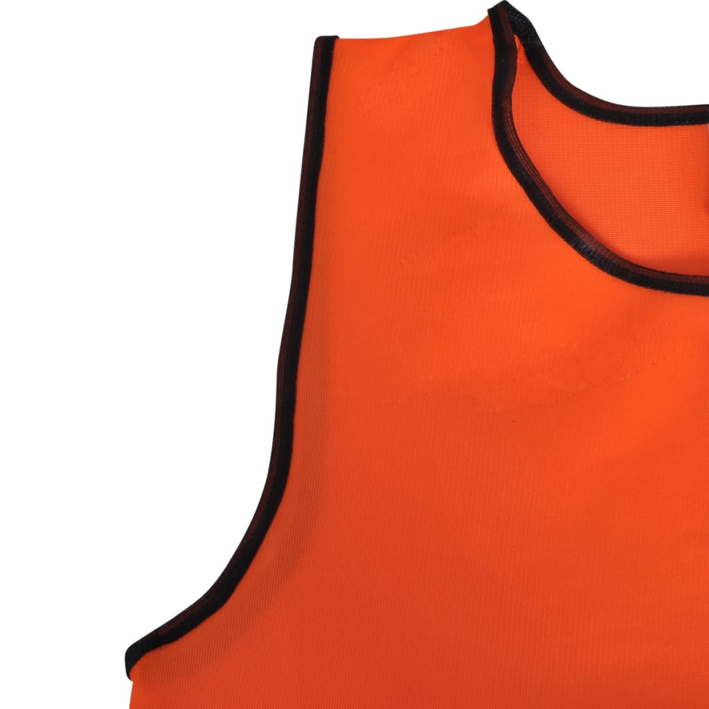 10 db Narancsszínű Sport Vállpántos Felső Gyerekeknek 