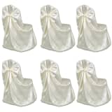 6 pcs Cream Chair Cover for Wedding Banquet