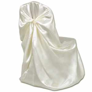 6 ks krémových potahů na židle na svatby / bankety - obrázek 3