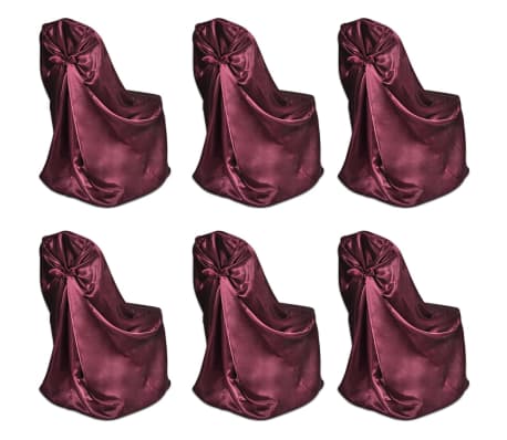 burgundy chair covers