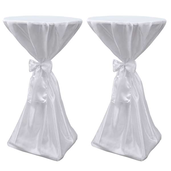 vidaXL Lauakate valge 60 cm paelaga 2 tk