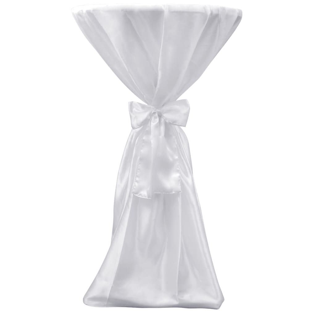 

vidaXL Statafelhoes met strik 60cm Wit (2 stuks)