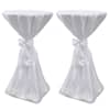 vidaXL Lauakate valge 70 cm paelaga 2 tk