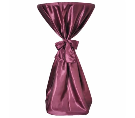 Copritavolo Rosso di Burgundia 60 cm con Fettuccia 2 pezzi