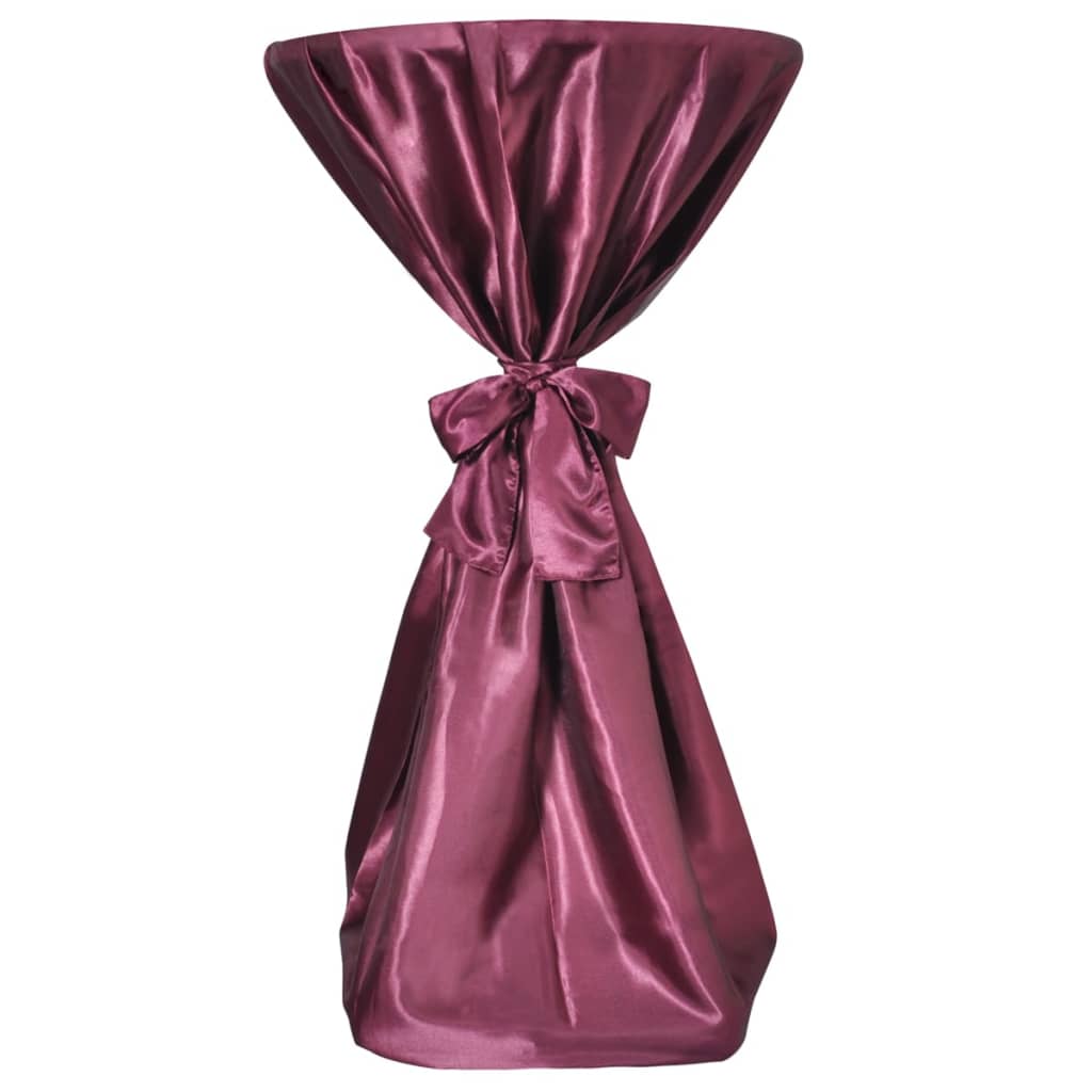 Bordsduk med rosett 80 cm 2-pack Burgundy