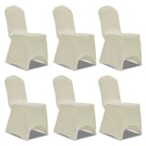 Chair Cover Stretch Cream 6 pcs
