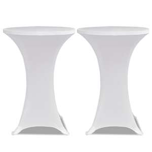 Lauakate &Oslash; 60 cm valge 2 tk