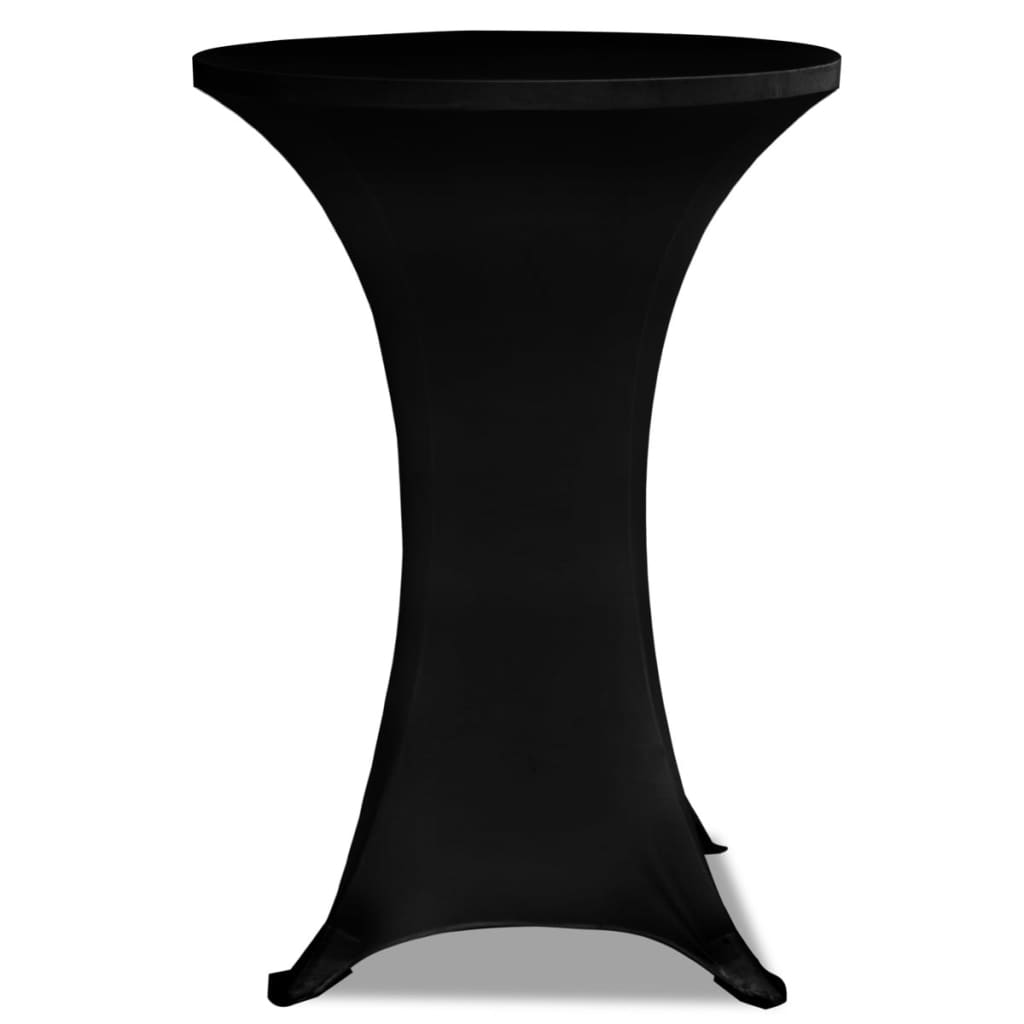 

vidaXL Statafelhoezen 2 st stretch ø80 cm zwart