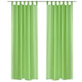Omenanvihreät Sheer Verhot 140 x 245 cm 2 kpl