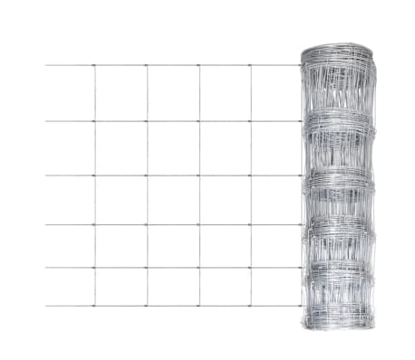 vidaXL Step-In Fence with Posts Zinc-coated Iron 164' 31.5/6/11.8