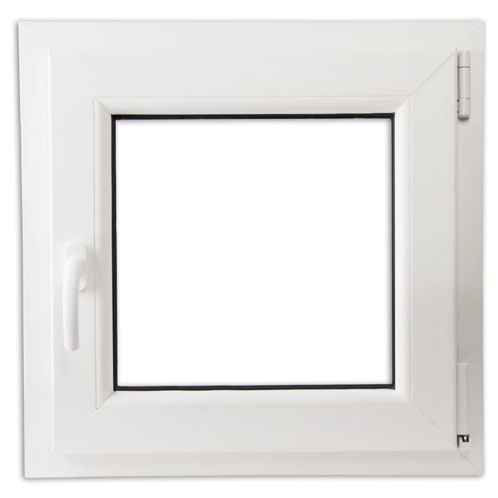 Fenêtre oscillo-battant en PVC Double vitrage Poignée gauche 600x600mm