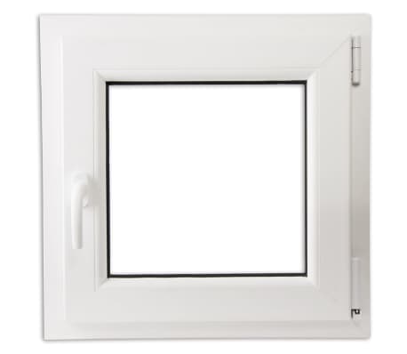 Fenêtre oscillo-battant en PVC Double vitrage Poignée gauche 600x600mm