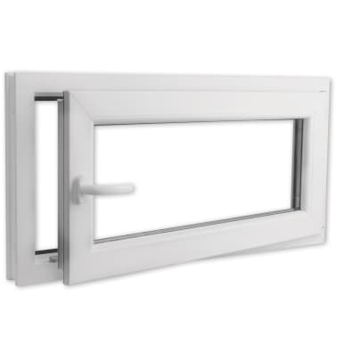 Janela oscilobatente PVC com punho destro e vidros duplos 800 x 400 mm[3/9]