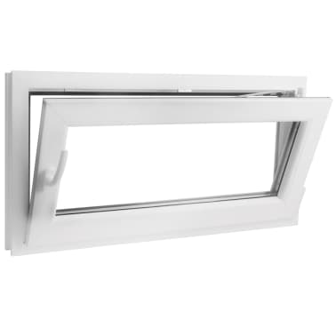 Janela oscilobatente PVC com punho destro e vidros duplos 800 x 400 mm[5/9]