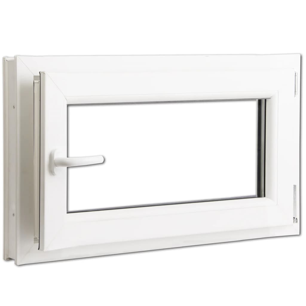 Fenêtre oscillo-battant en PVC Double vitrage Poignée gauche 800x500mm