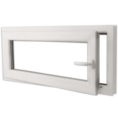 Janela batente PVC com alça na parte direita e vidro duplo 900 x 400mm[5/9]