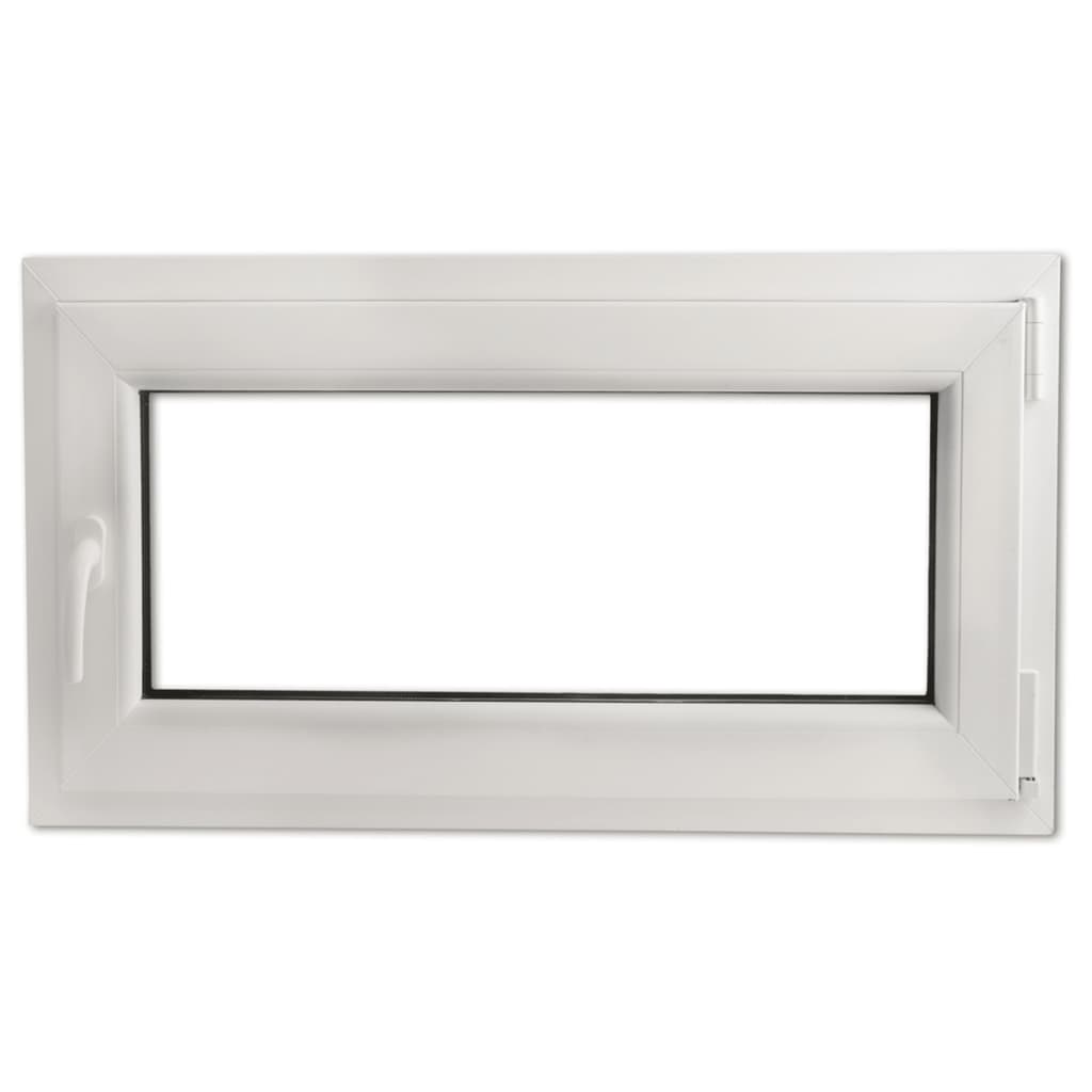 Fenêtre oscillo-battant en PVC Double vitrage Poignée gauche 900x500mm