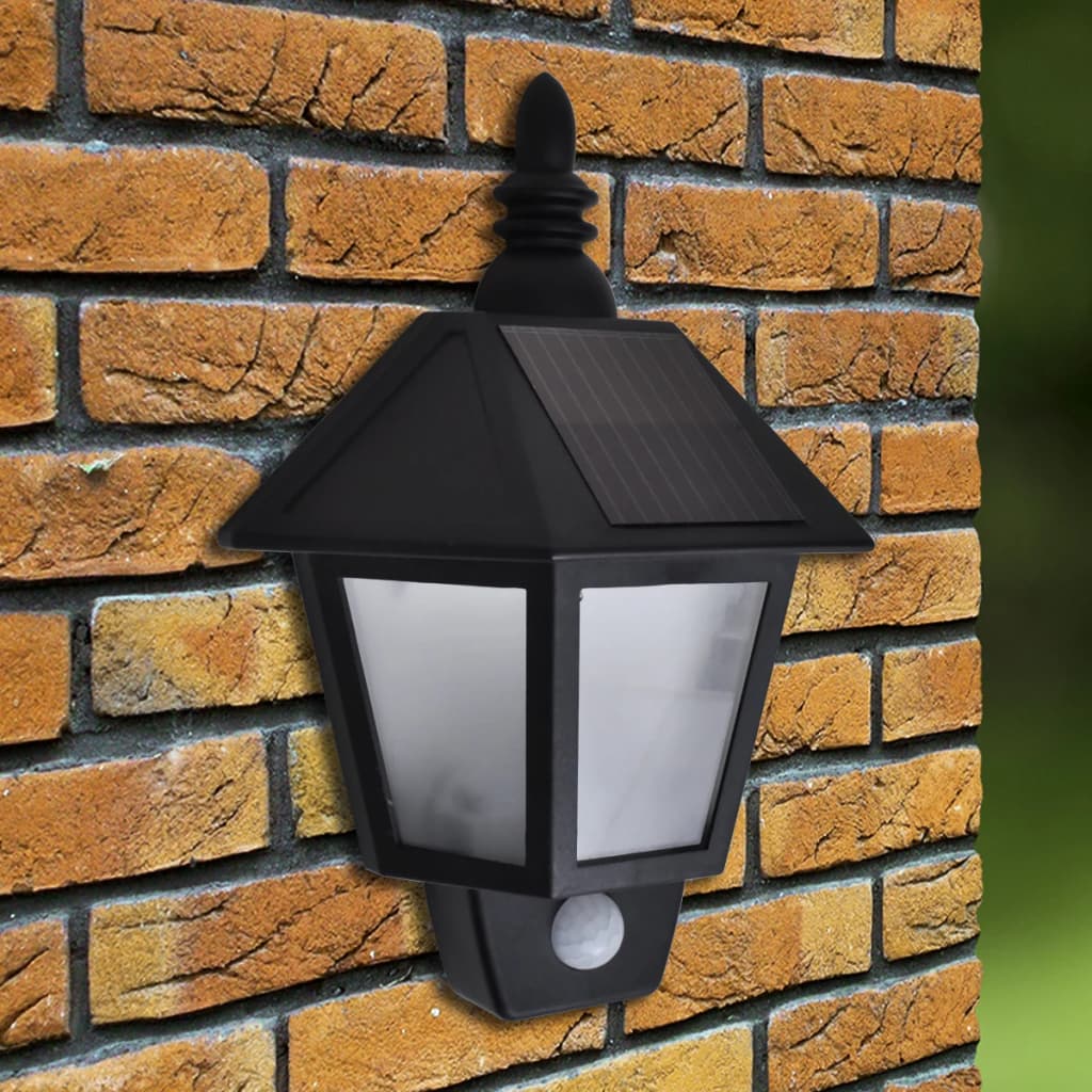 Nástenná solárna lampa s pohybovým senzorom 2 ks