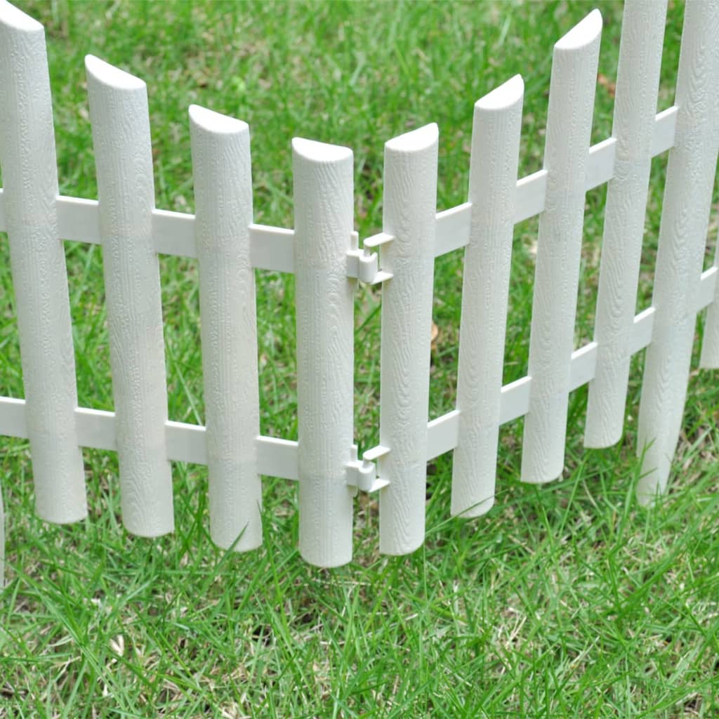 White Lawn Divider 17 Pcs / 10 M VidaXL 17 width=274