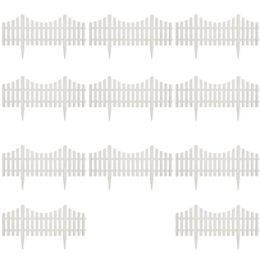 White Lawn Divider 17 Pcs / 10 M VidaXL 19 width=274