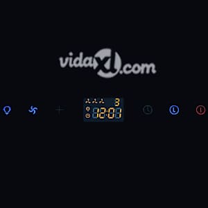 Digestoř z černého tvrzeného skla s displejem 600 mm - obrázek 10