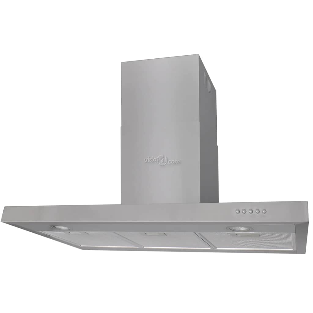 vidaXL Plochý digestor z nehrdzavejúcej ocele 900 mm