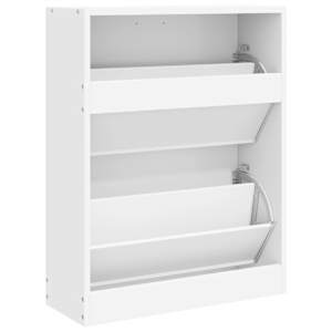 Dřevěný botník se 2 přihrádkami bílý - obrázek 6