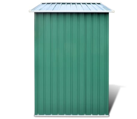 Green Apex Roof Metal Garden Shed Incl. Foundation 95.3 f3