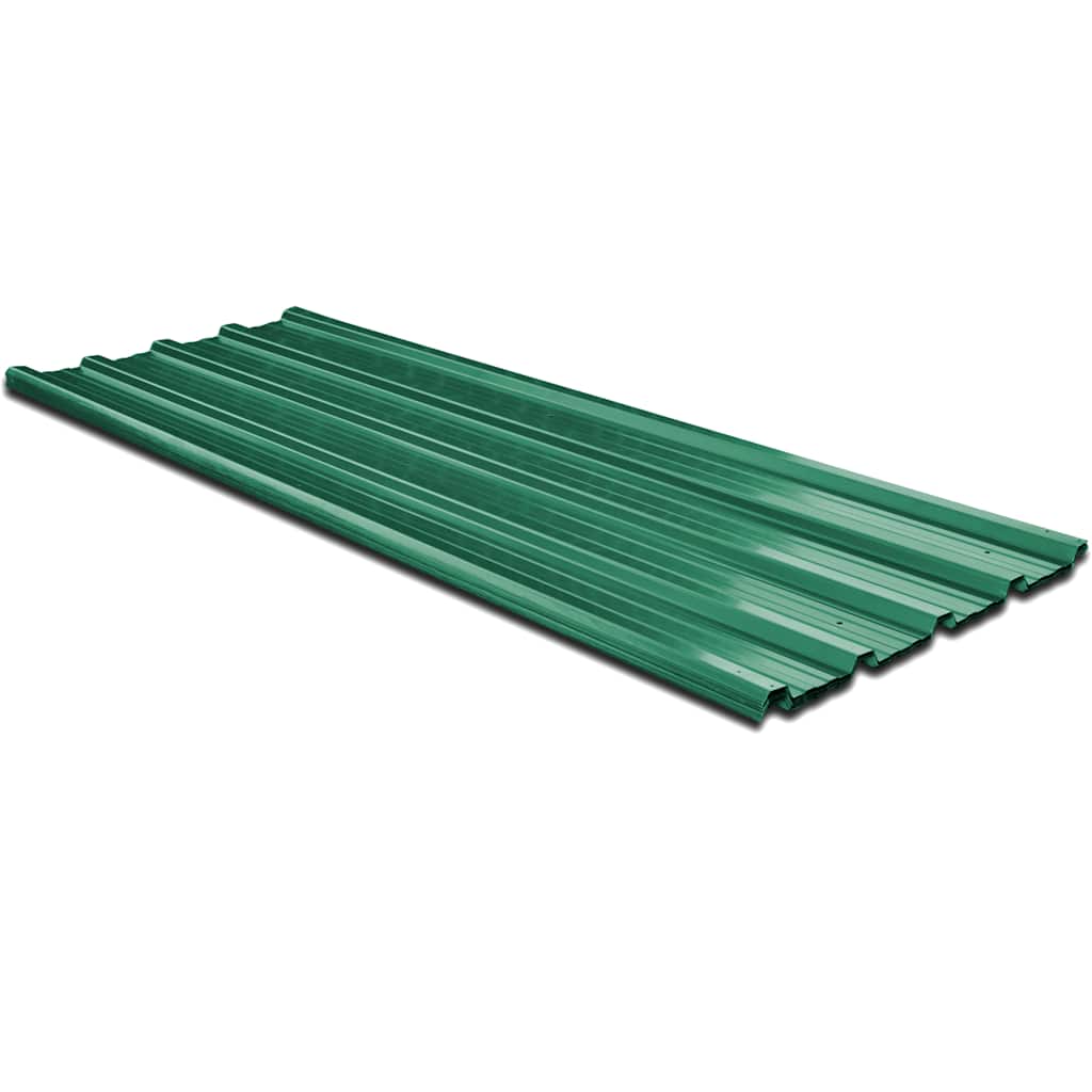 Katusepaneelid 12 pcs Roheline 129 x 45 cm