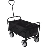 Black Foldable Garden Trolley