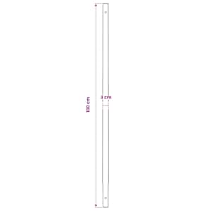 Zemní vrták s rukojetí 100 mm, s nástavci 5 m, ocel - obrázek 13