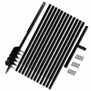 Zemní vrták s rukojetí 120 mm, s nástavci 13 m, ocel - obrázek 2