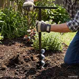 Jeklen spiralni vrtalni sveder za zemljo z ročajem 150 mm s 5 m pod.