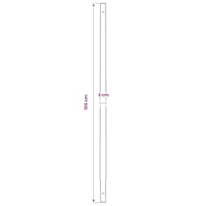 Zemní vrták s rukojetí 200 mm, s nástavci 5 m, ocel - obrázek 13