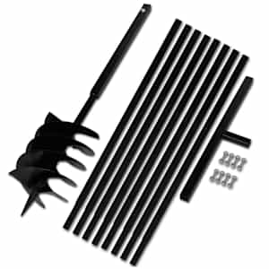 Zemní vrták s rukojetí 200 mm, s nástavci 9 m, ocel - obrázek 2